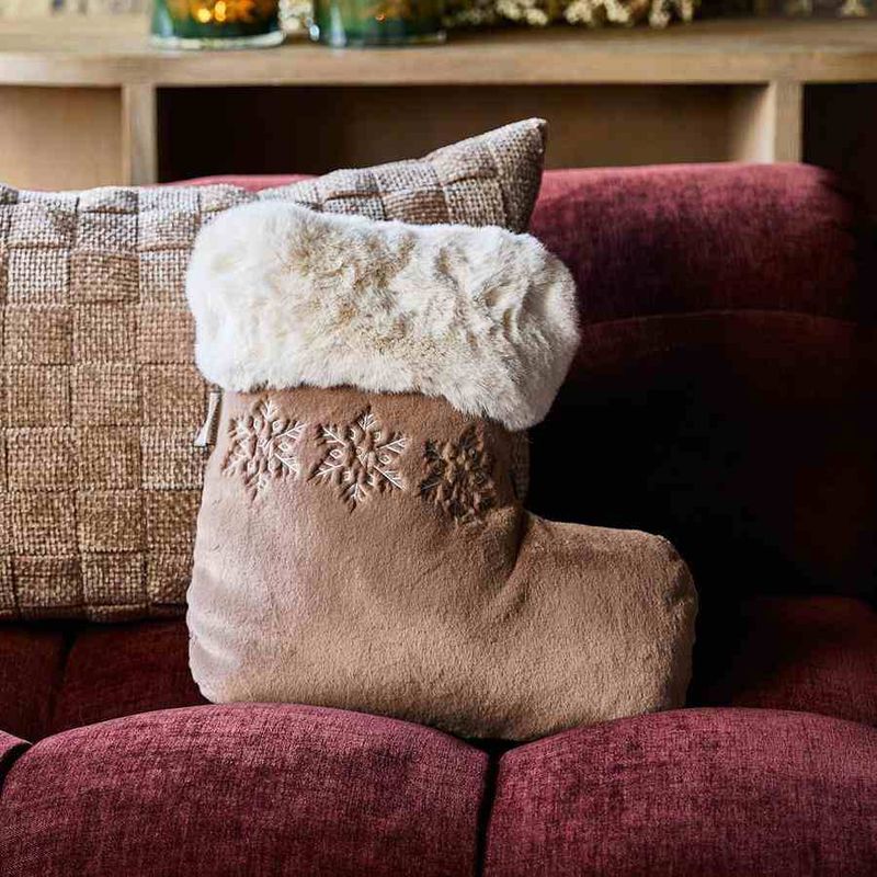 Rivièra Maison Christmas Stocking Faux Fur Boxpillow