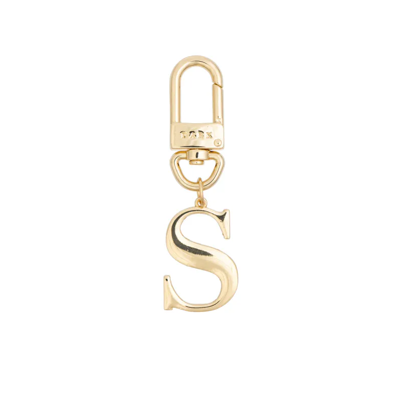 Dark METAL LETTER BAG CHARM