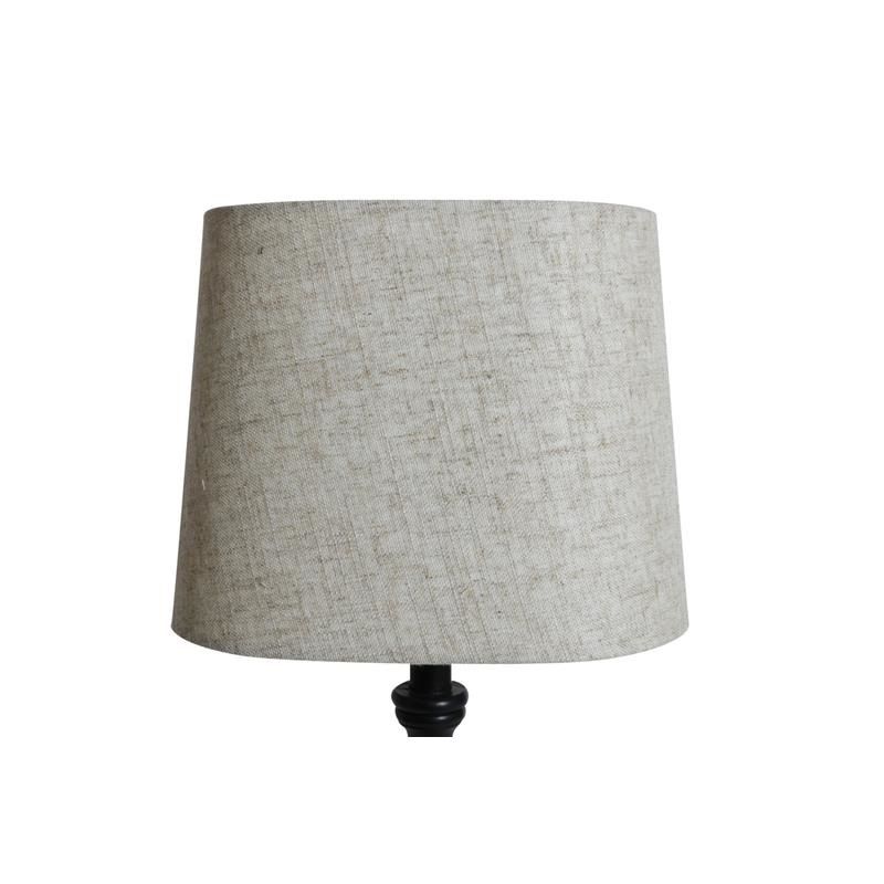 Lampeskjerm Oval/Lin Beige 27x18cm