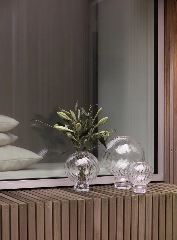 Specktrum MEADOW Swirl Vase Clear 27 cm