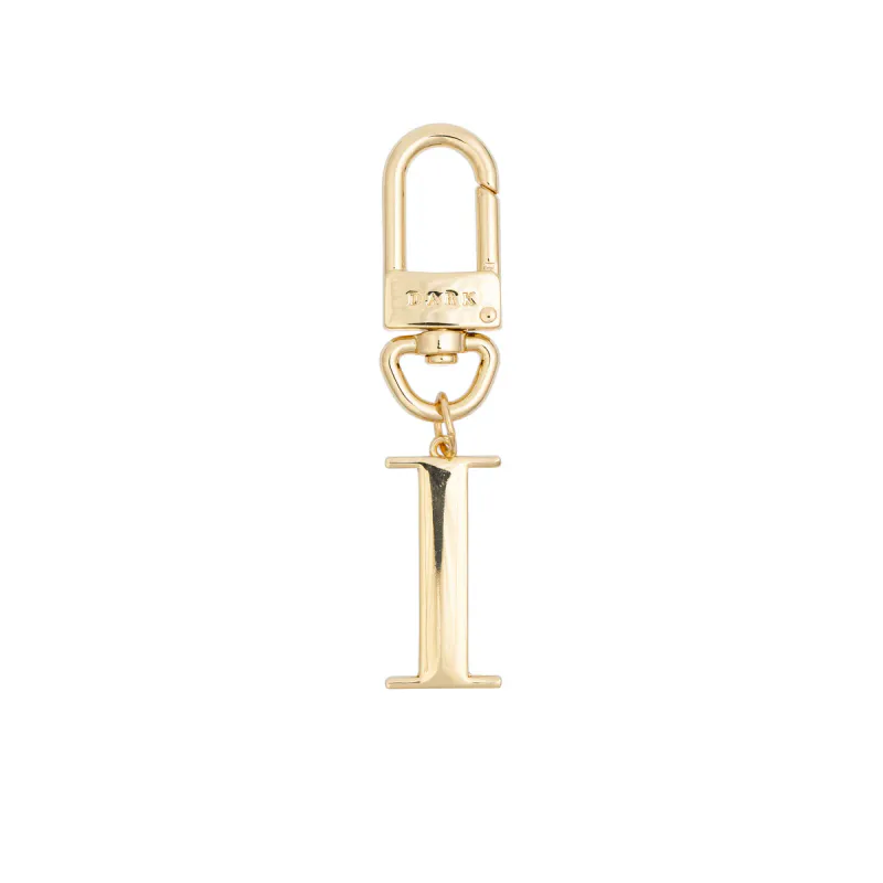 Dark METAL LETTER BAG CHARM