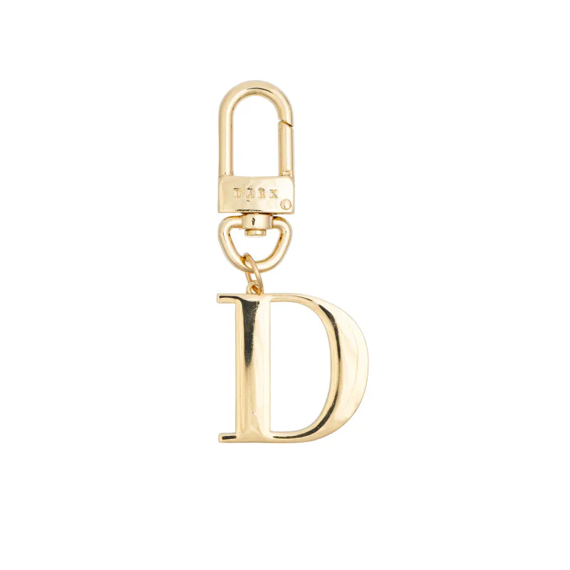 Dark METAL LETTER BAG CHARM