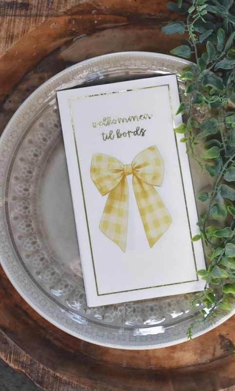 Trend Design SERVIETTER Gul Sløyfe