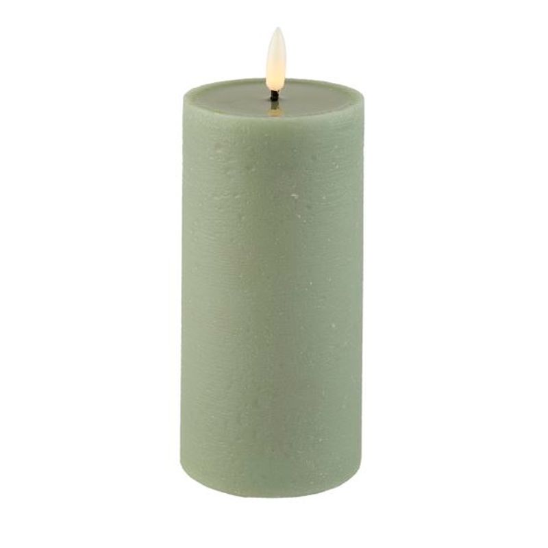 La Vida LED-KUBBELYS Rustikk Grønn 15cm