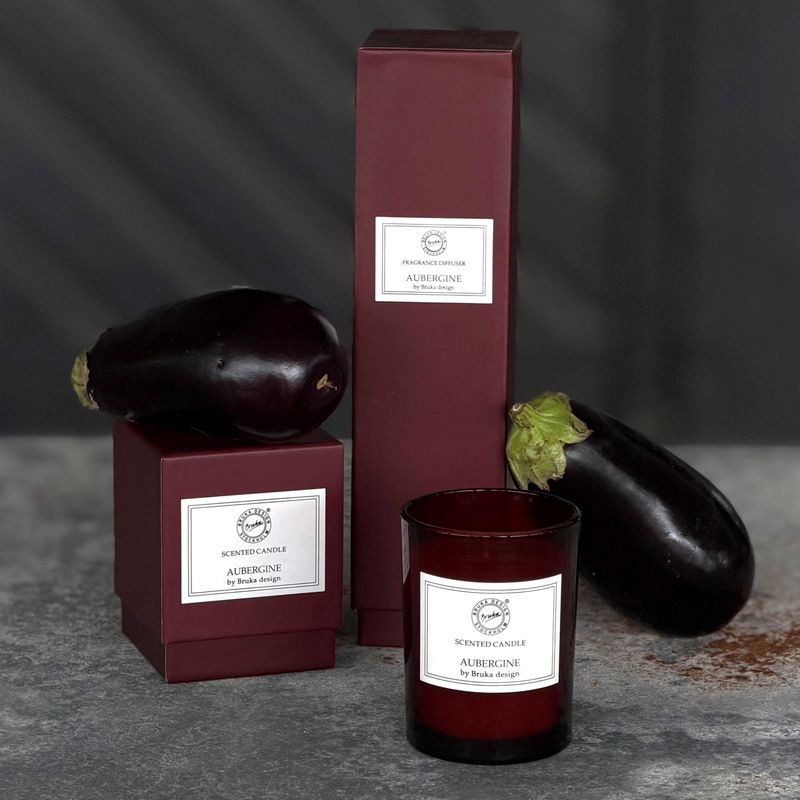 Bruka Design DUFTLYS Aubergine Burgunder