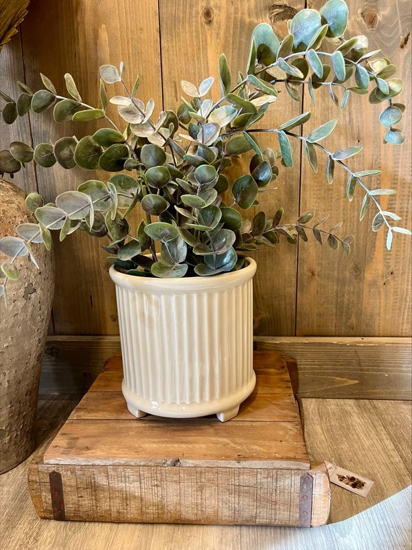 Bruka Design BLOMSTERPOTTE Signe Beige 17x16,5