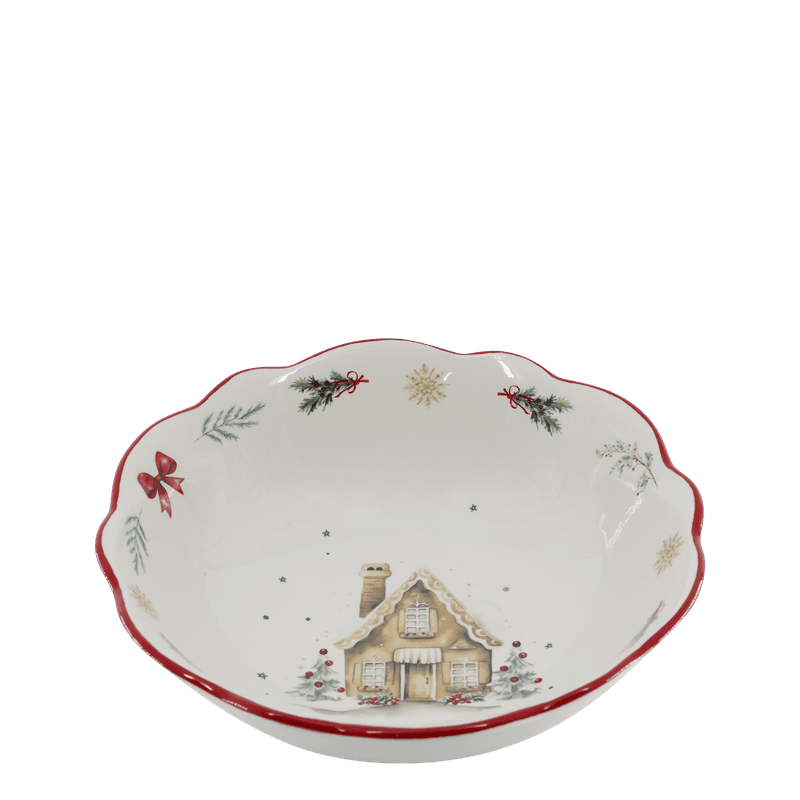 Chic Antique SKÅL 21 cm Chalet de Noël Juleservise