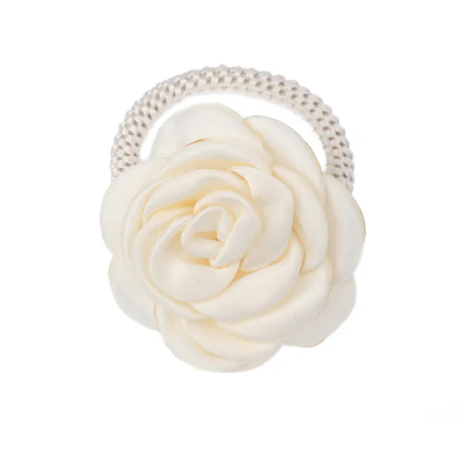 Hovedbilde Dark SATIN ROSE HAIR TIE OFF ...