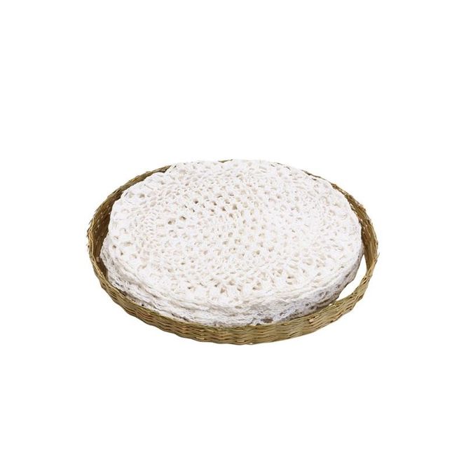 Hovedbilde Heklet duk Hvit 20 cm