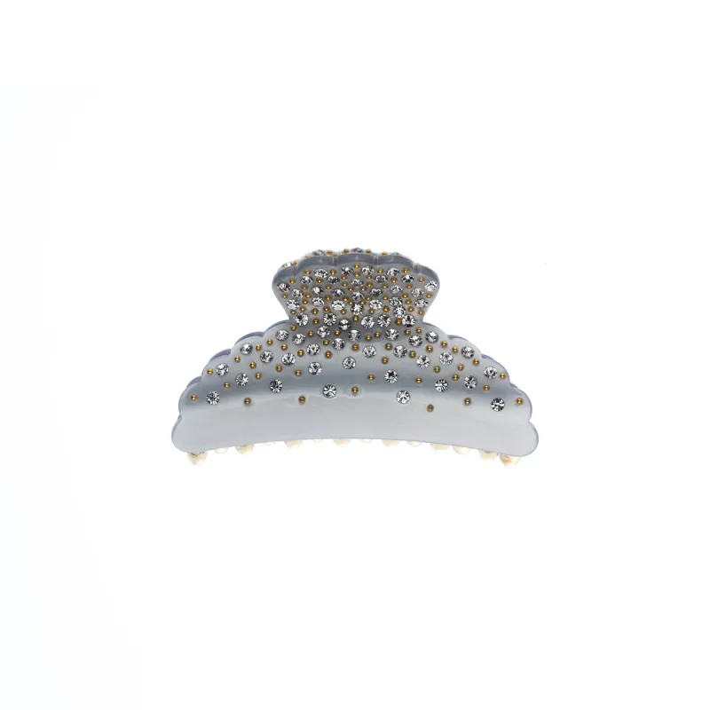 Dark CRYSTAL HAIR CLAW LARGE COOL BLUE