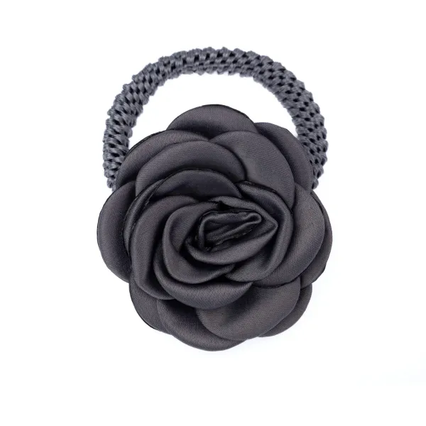 Hovedbilde Dark SATIN ROSE HAIR TIE ...