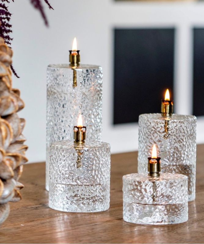 Peri Living OLJELAMPE Sylinder Hammered Large